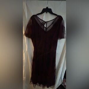 Lane Bryant Dark Lace Maxi Dress